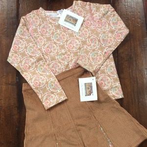 icky baby Outfit Top Skirt 6X